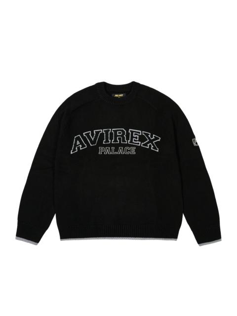 Msize CHENILLE PALACE トップス AVIREX KNIT BLACK