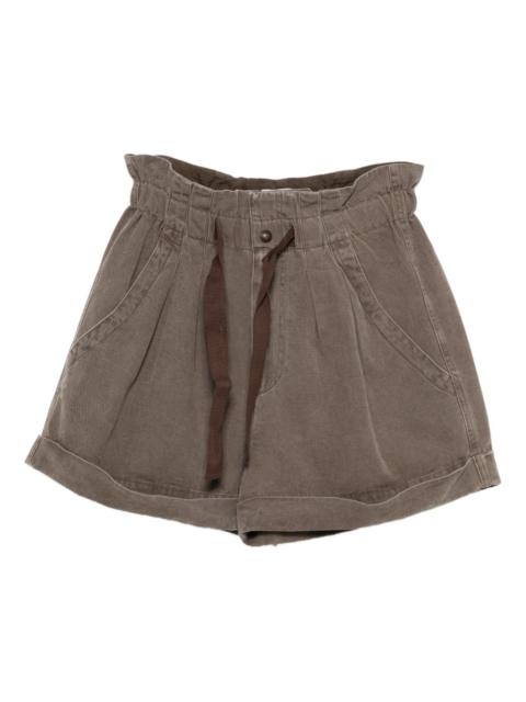 Nirma drawstring pleated shorts