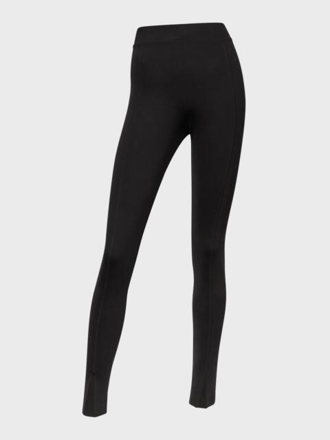 Grace High-Rise Front-Slit Leggings