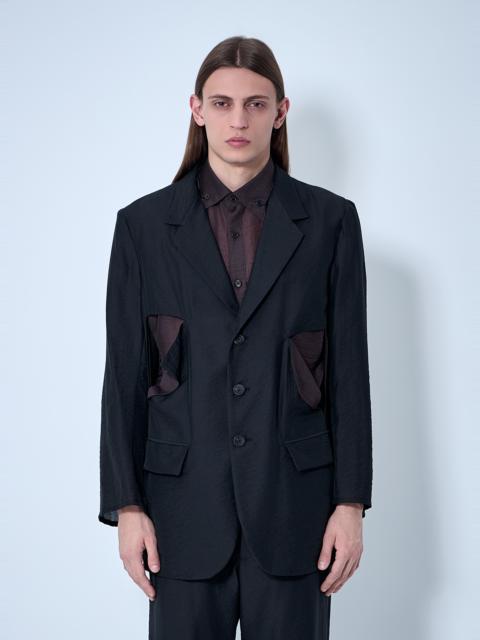 Cut-Off Single-Breasted Blazer