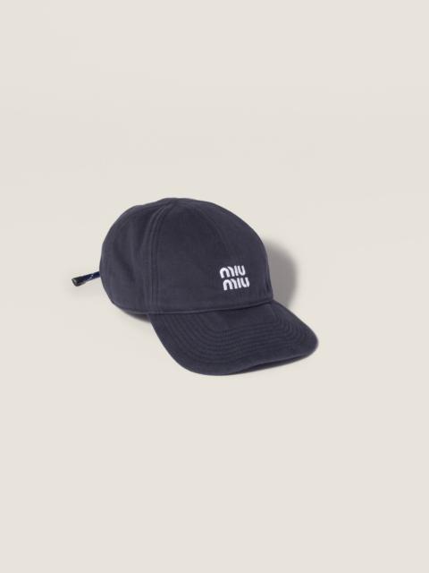 Denim baseball cap