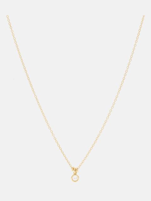 Amirah 18kt gold necklace with diamonds