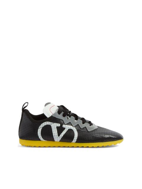 Chromathon perforated leather sneakers