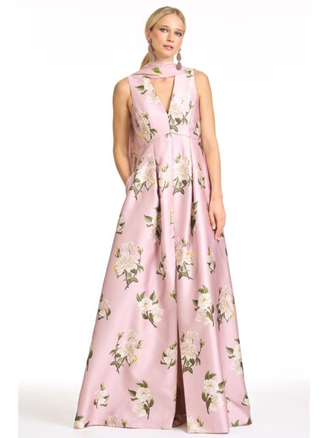 BROOKLYNNE GOWN - ROSE QUARTZ TEA ROSES