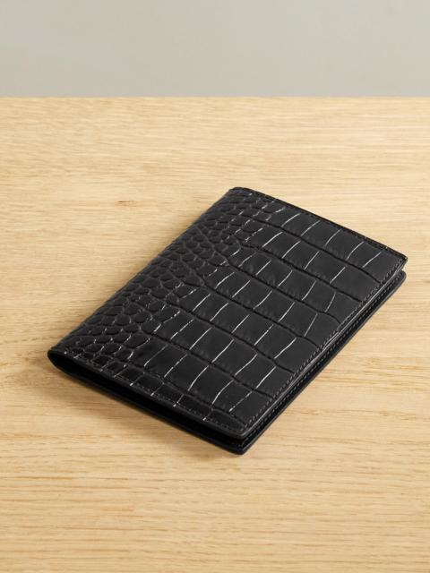 Mara Croc-effect Leather Passport Holder