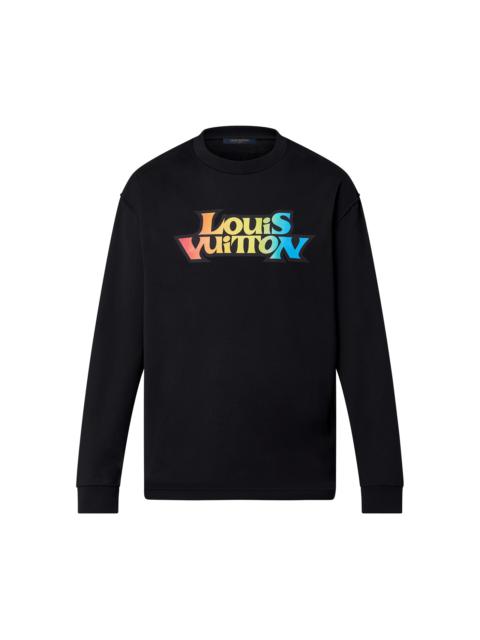 LV Fade Printed Long-Sleeved T-Shirt