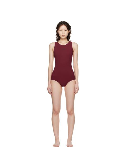 Burgundy Jersey Swimsuit