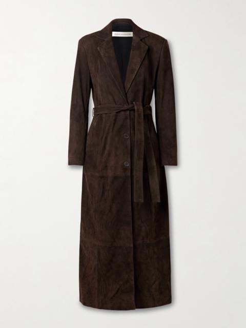 Vesper Belted Suede Coat