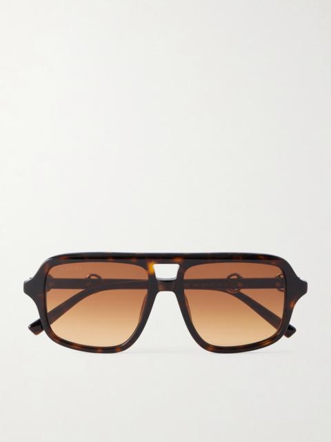 Aviator-style Acetate Sunglasses