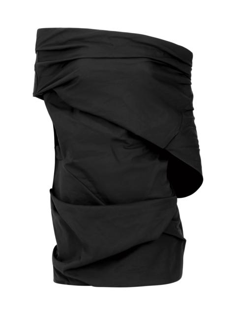 MOULDED TOP BLACK SATEEN