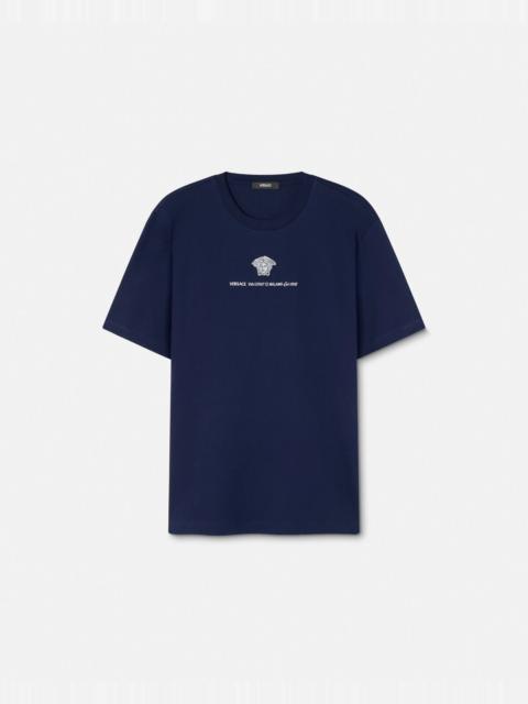 Embroidered Medusa Milano T-Shirt