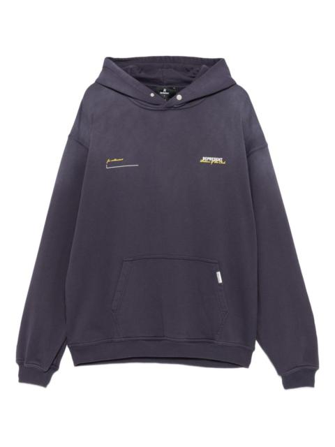 logo-embroidered hoodie