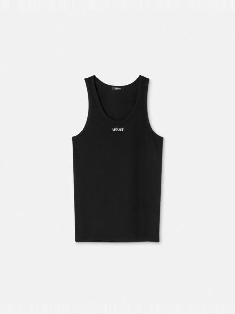 Logo Ribbed Tank Top