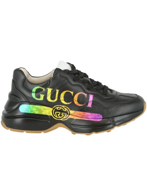 Gucci Rhyton Rainbow Logo Sneaker Black (Women's)