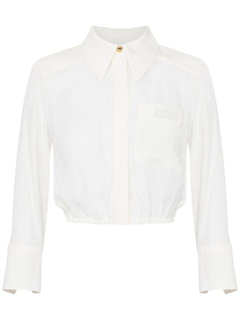 georgette cropped blouse