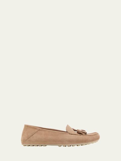 Suede Tassel Moccasin Loafers