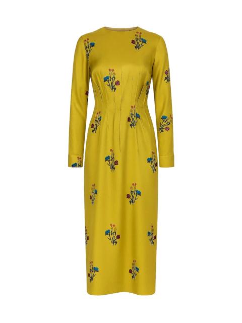 TULIP SILK TWILL PRINTED DRESS