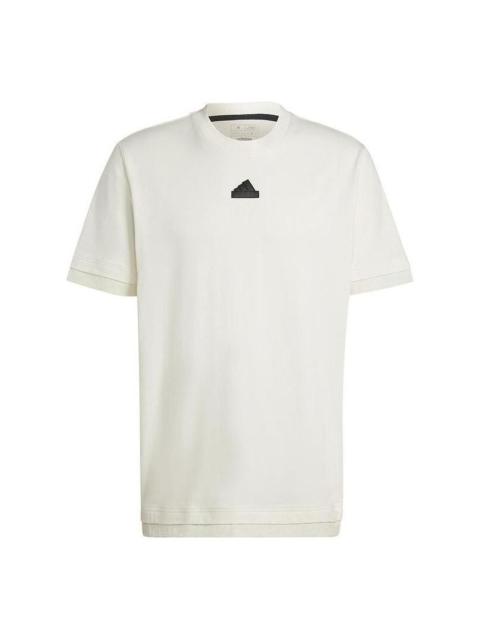 adidas City Escape Logo T-shirt Asia Sizing 'White' IR5173