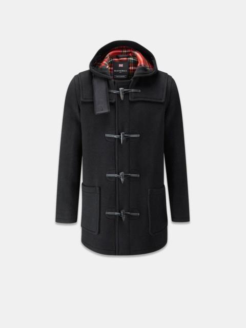 Men's Mid-Length Morris Duffle Coat Black Stewart