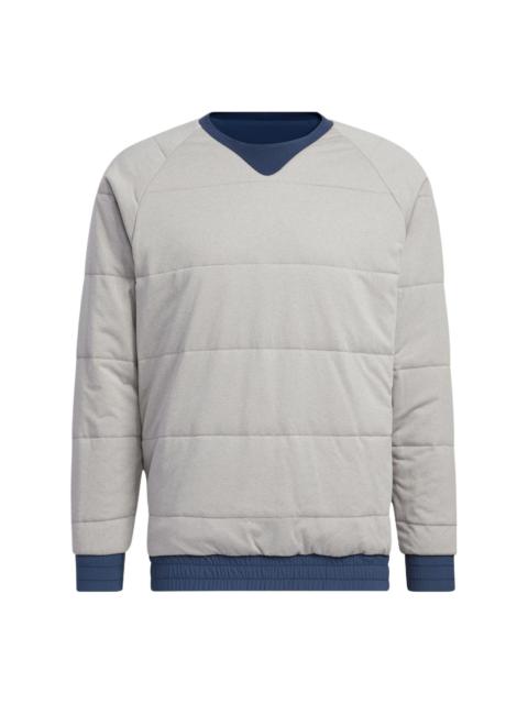 adidas Splicing Round Neck Pullover Brand  Sports Jacket Men's Navy Blue HG3259