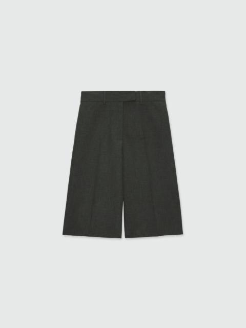 Anthracite twill Bermuda shorts