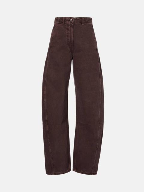 High-rise balloon jeans