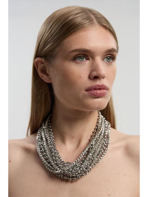 Diamante Layered Chunky Necklace