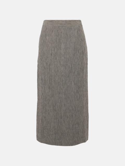 Romilie linen maxi skirt