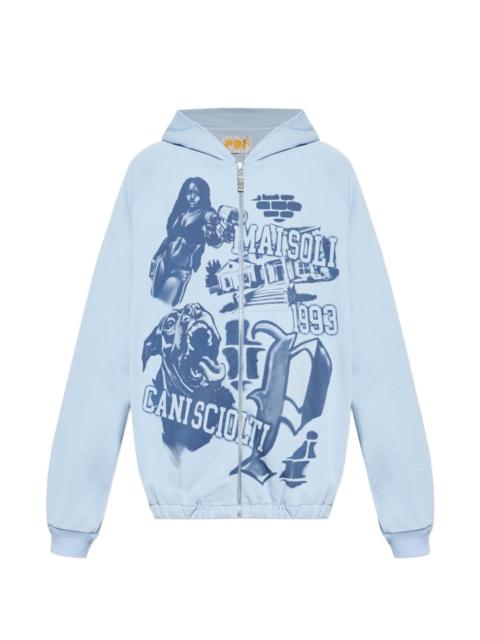 graphic-print hoodie