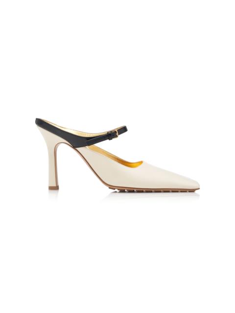 Cushion Lux Leather Mules ivory