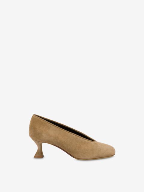 DUCK SUEDE PUMPS