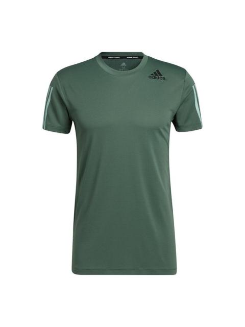 adidas Hrdy 3s Tee Casual Sports Round Neck Short Sleeve Green GP7658