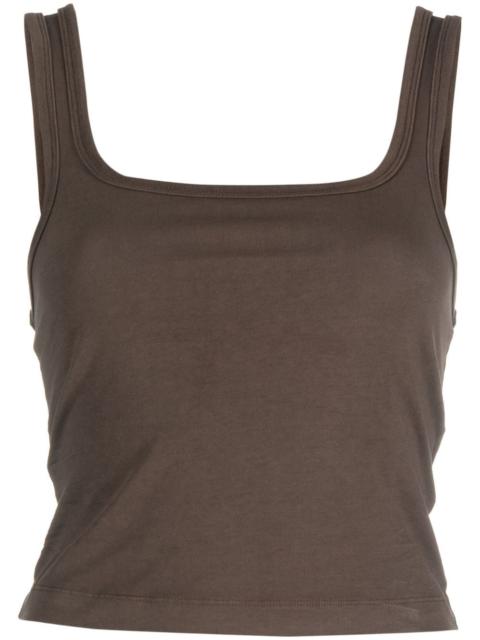 square-neck cropped top