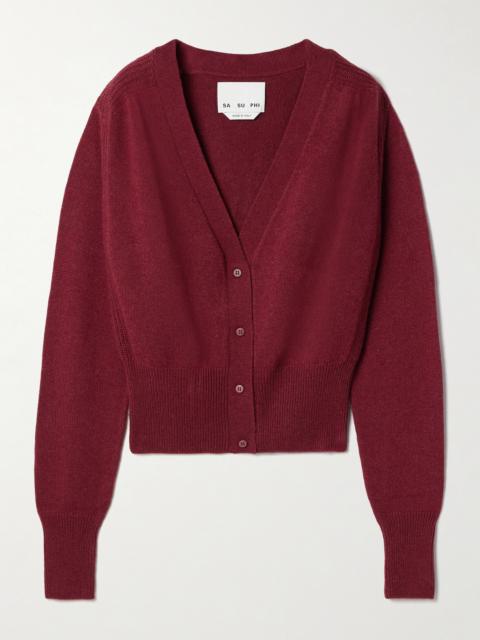 Ribbed Cashmere Cardigan