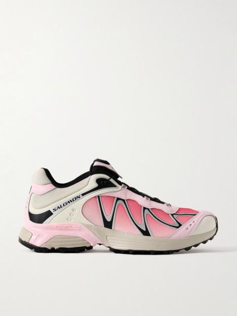 XT-WHISPER Rubber-Trimmed Mesh Sneakers Pink