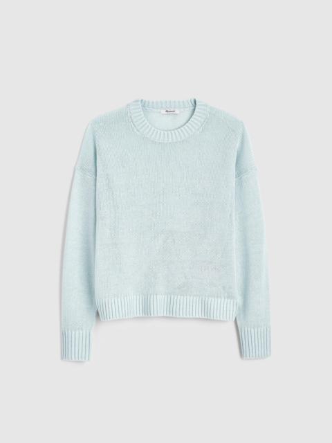 Linen Drop-Shoulder Sweater