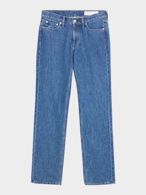 Harlow Low-Rise Straight-Leg Denim Jeans