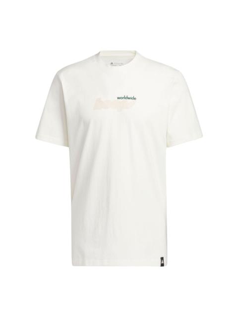 adidas Worldwide Hoops Story T-shirt 'Off White' IM4616