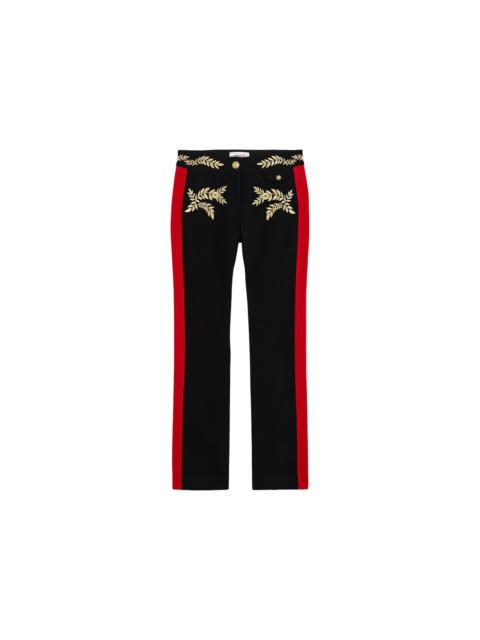 Rabanne H&M Embroidered Wool Pants Black