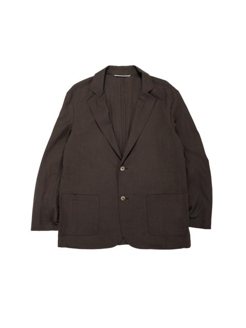 Writer's Jacket Super 130's Cold Wool Bark Brown