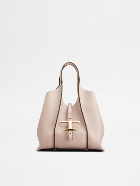 T TIMELESS SHOPPING BAG IN LEATHER MINI