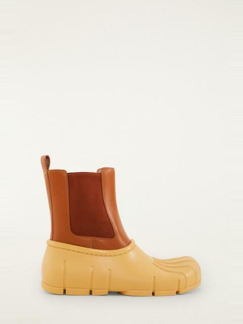 Butter Yellow Monstera Rain Chelsea Boot