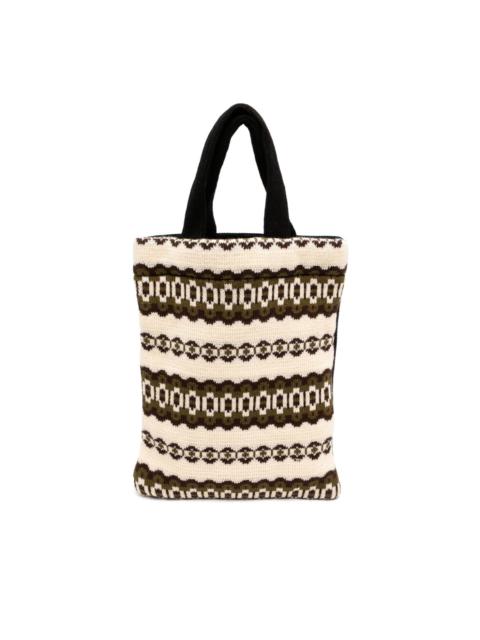 pattern-jacquard bag