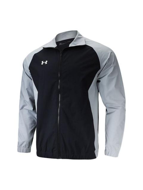 Under Armour Sportstyle Woven Full Zip Jacket 'Black Grey' 22500402-001