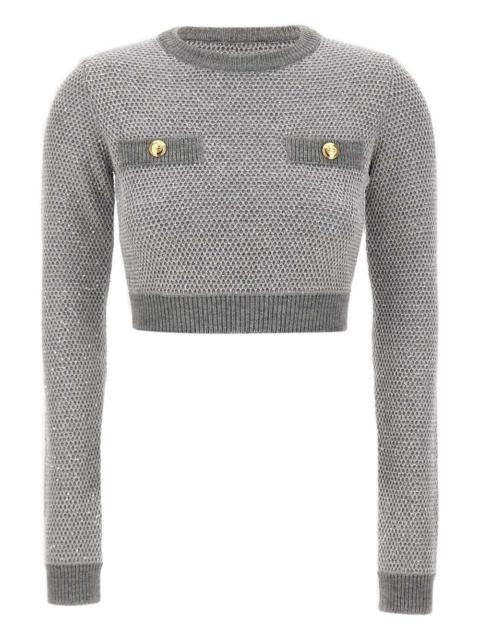 sequinned knitted sweater