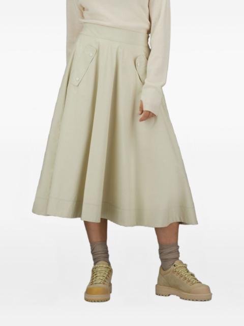 pleated pocket-detail skirt