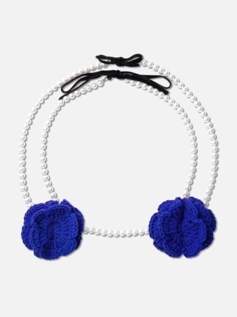 CROCHET PEARL BRA NECKLACE