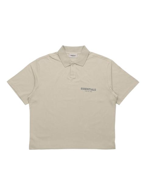 Fear of God Essentials FW20 Logo Polo Shirt 'Olive' FOG-FW20-199