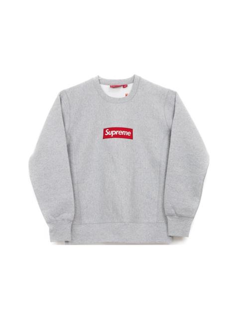 Supreme Box Logo Crewneck (FW15) Heather Grey