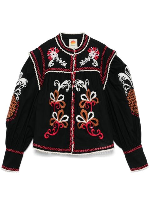 Mandala Richilieu blouse